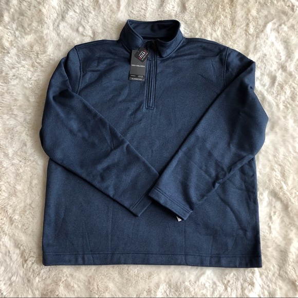 NWT Van Heusen Classic-Fit Quarter Zip Pullover Sweater, XXL - Picture 3 of 8